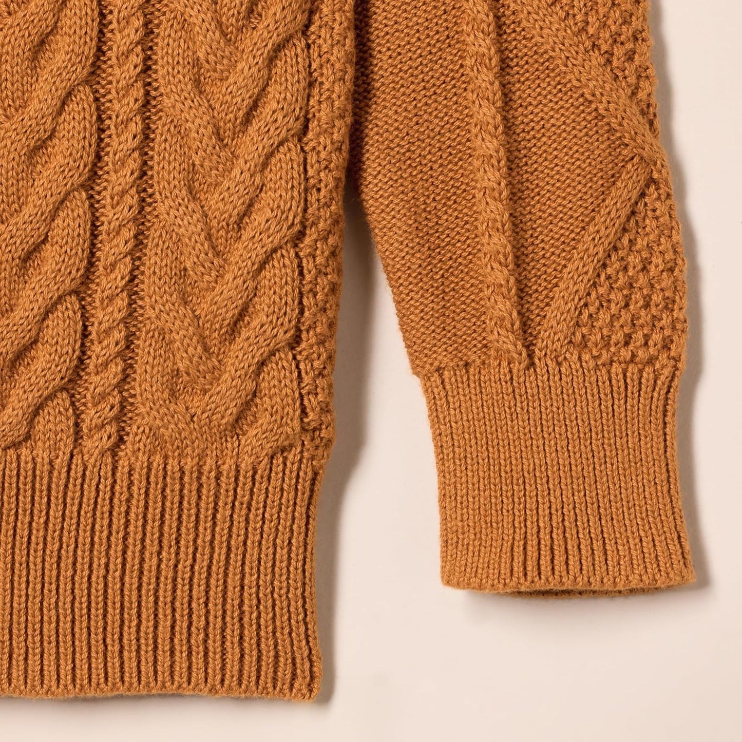 Amazon Essentials Jungen Zopfstrickpullover Mit Viertel-Reißverschluss Und Lockerer Passform