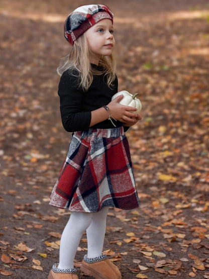 Miipat Kleinkind Mädchen Kleidung Set Mädchen Outfits Set Lange Ärmel Pullover Tops Mit Mini Rock Sets Frühling Herbst Baby Bekleidungsets Mädchen Kleider