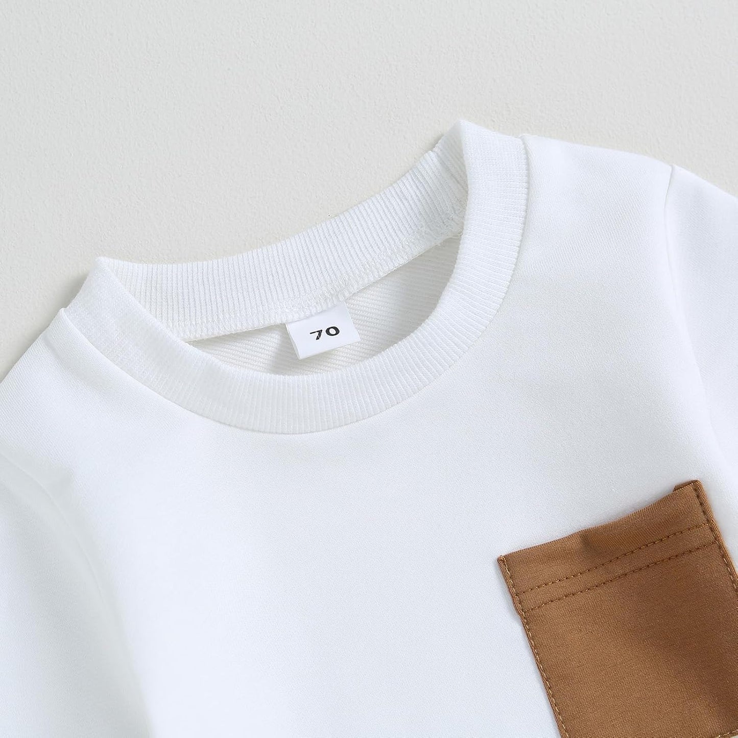 Geagodelia Baby Jungen Kleidung Outfit Babykleidung Set Langarmshirt Sweatshirt + Hose Neugeborene Weiche Babyset Zweiteiler Patchwork