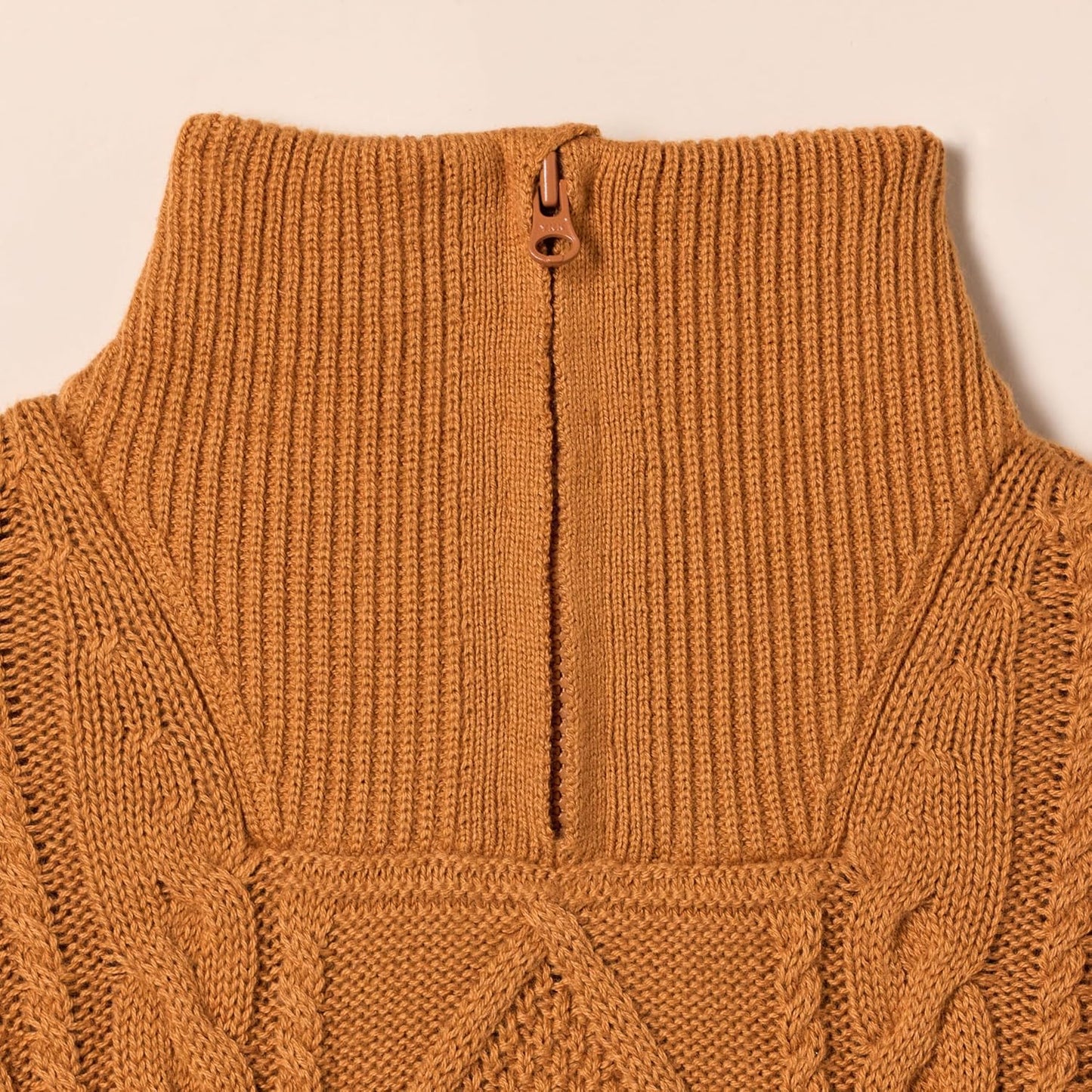 Amazon Essentials Jungen Zopfstrickpullover Mit Viertel-Reißverschluss Und Lockerer Passform