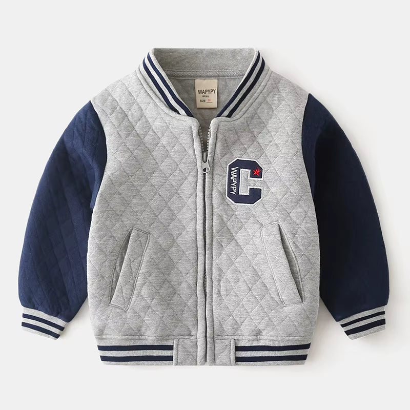 Spring Autumn Boys Baseball Jackets Fashion Jackets Children'S Clothing Baby Casual Windbreaker Kids Hooded Jacket