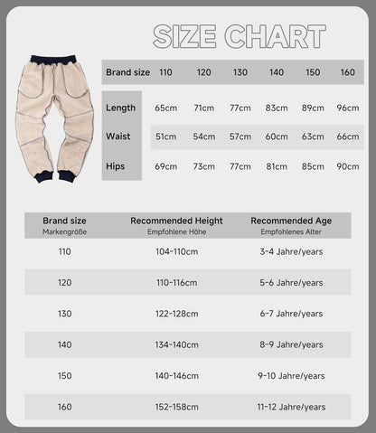 YOUNGSOUL Jungen Sporthose Gefütterte Jogginghose Kinder Sweathose Thermo Hose