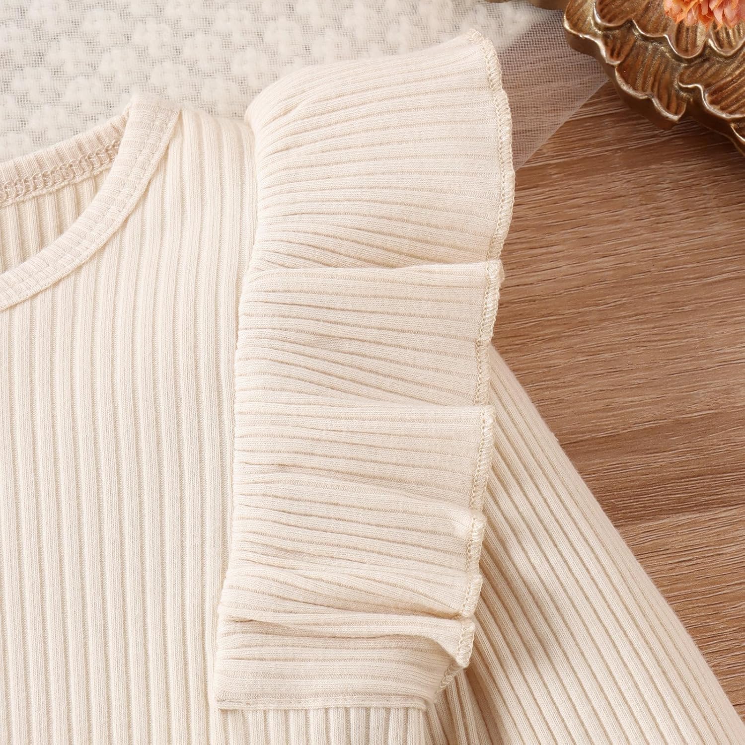 Geagodelia Baby Mädchen Kleidung Outfit Babykleidung Set Langarmshirt Top + Rock Neugeborene Weiche Babyset Zweiteiler