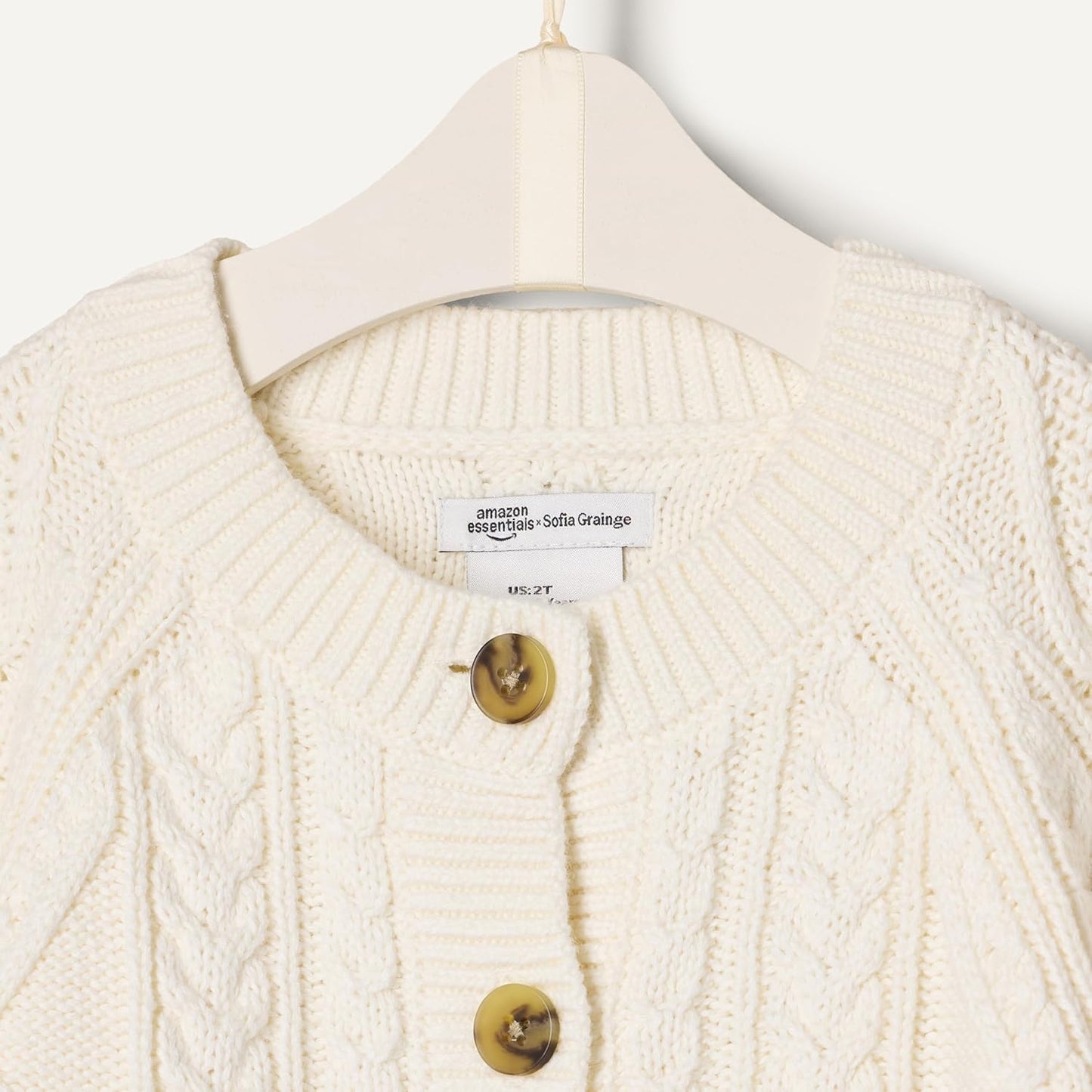 Amazon Essentials X Sofia Grainge Unisex Baby Und Kinder Fischer-Strickjacke Pullover