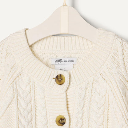 Amazon Essentials X Sofia Grainge Unisex Baby Und Kinder Fischer-Strickjacke Pullover