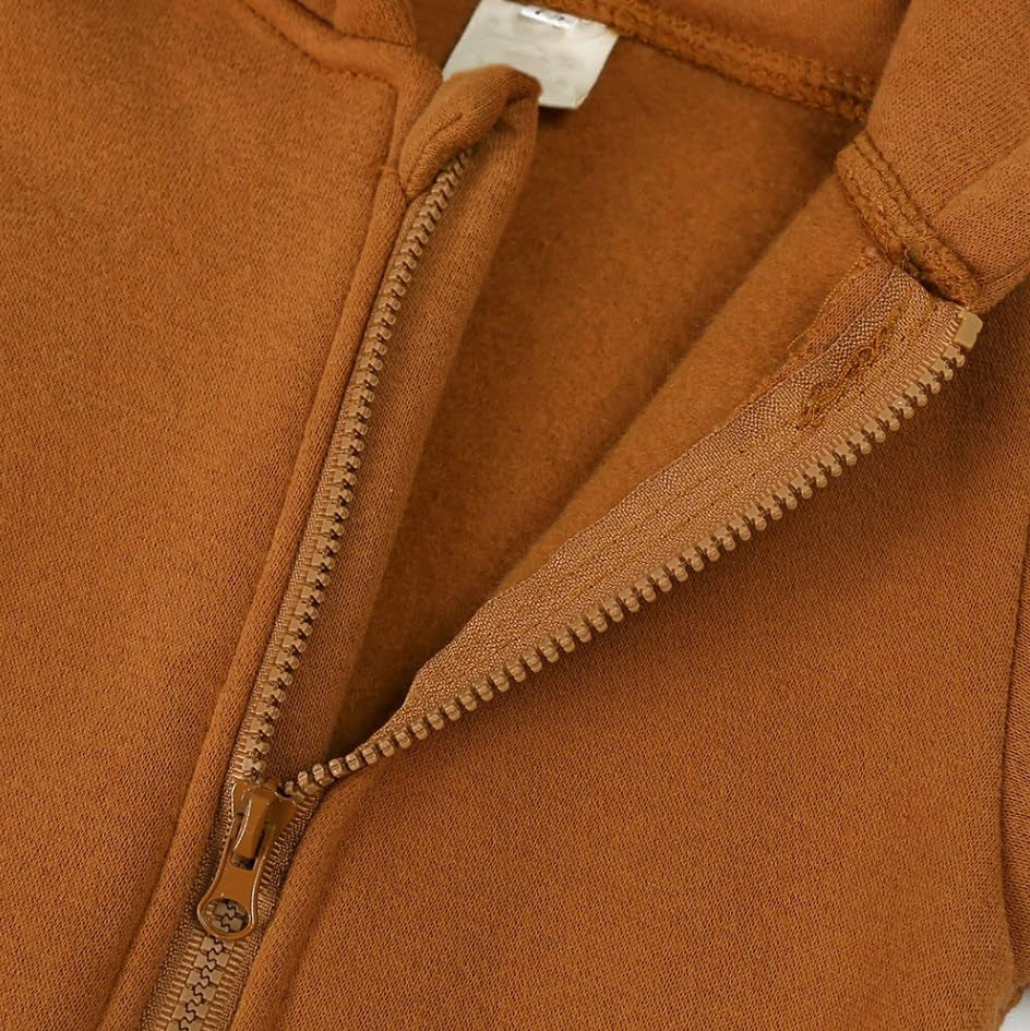 Neugeborenes Baby Jungen Mädchen Strampler Ein Stück Lange Ärmel Bär Ohr Hoodie Jumpsuit Kleinkind Frühling Herbst Bodysuit