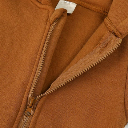 Neugeborenes Baby Jungen Mädchen Strampler Ein Stück Lange Ärmel Bär Ohr Hoodie Jumpsuit Kleinkind Frühling Herbst Bodysuit