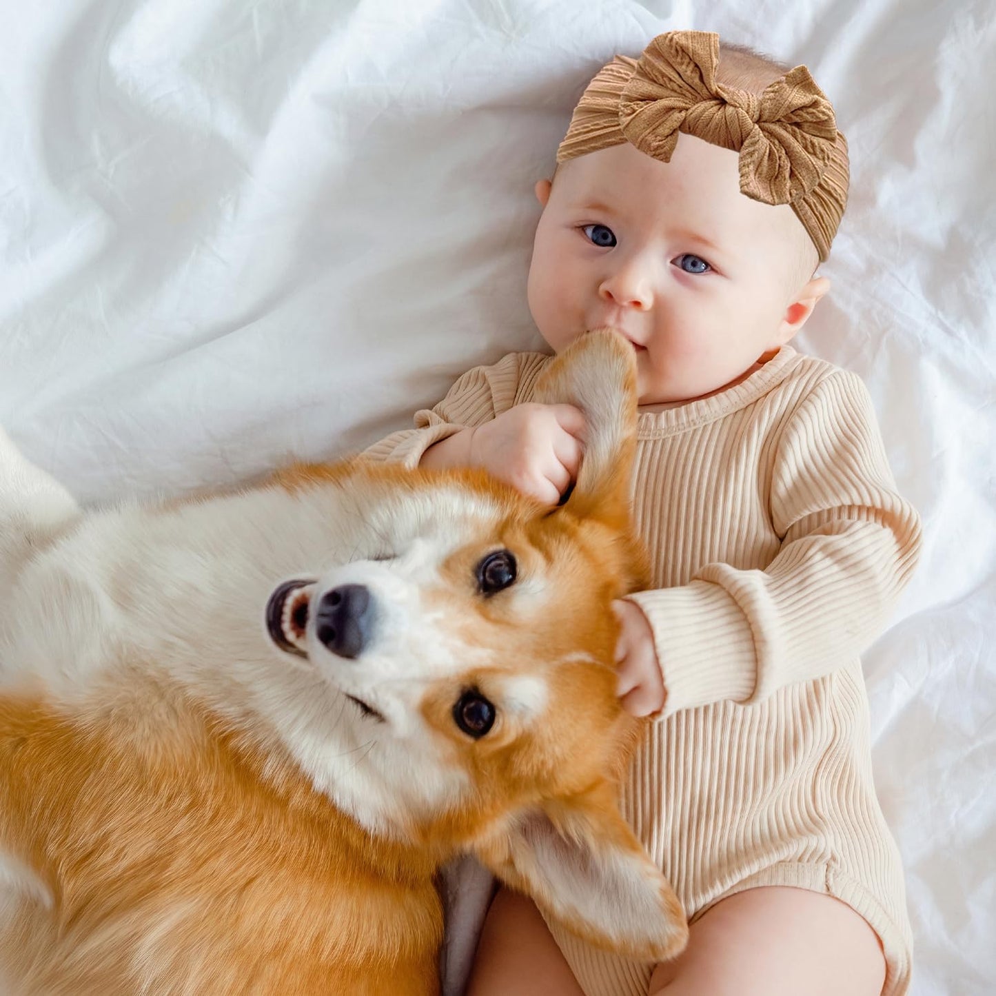 3 Stück Baby-Turban-Stirnband Für Neugeborene, Baby-Stirnbänder, Baby-Mädchen-Bögen, Weiche Schleife, Kopfbedeckung, Elastische Haarbänder Für Kleinkinder, Neugeborene