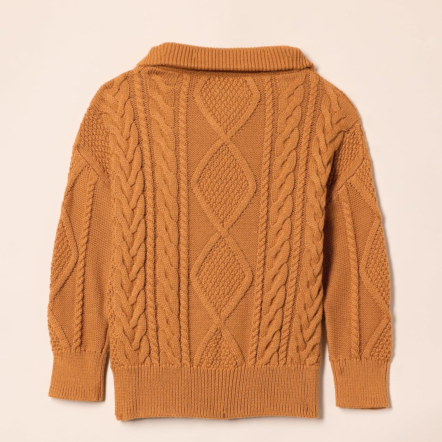 Amazon Essentials Jungen Zopfstrickpullover Mit Viertel-Reißverschluss Und Lockerer Passform