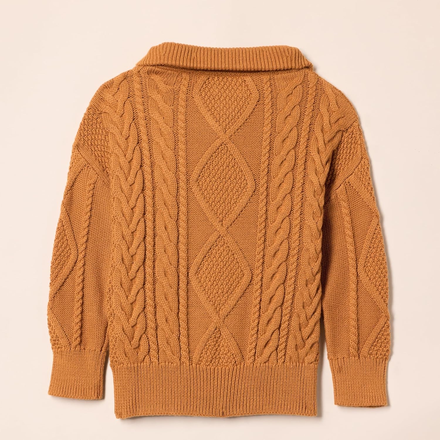 Amazon Essentials Jungen Zopfstrickpullover Mit Viertel-Reißverschluss Und Lockerer Passform