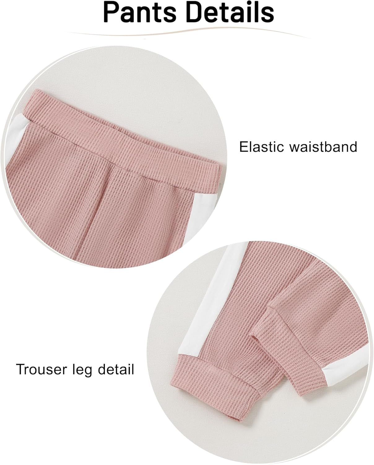 ZOEREA Baby Mädchen Kleidung Langarm Pullover Waffel Sweatshirt Tops + Hosen Set Neugeborene Weiche Kleinkinder Babykleidung Outfits Set