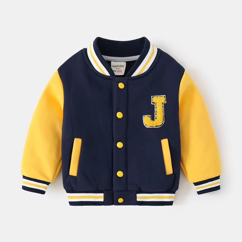 Spring Autumn Boys Baseball Jackets Fashion Jackets Children'S Clothing Baby Casual Windbreaker Kids Hooded Jacket